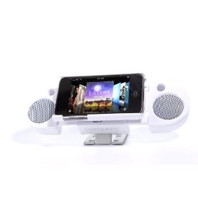 Livespeakr Ultra-Portable Speaker System for iPod/iPhone (White)