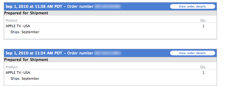 Apple TV Starts Shipping?