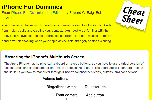 5 Must See iPhone Cheat Sheets