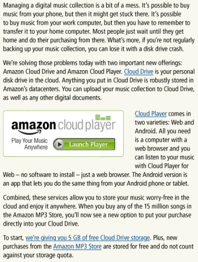 Did Amazon Change The Game with Cloud Drive?