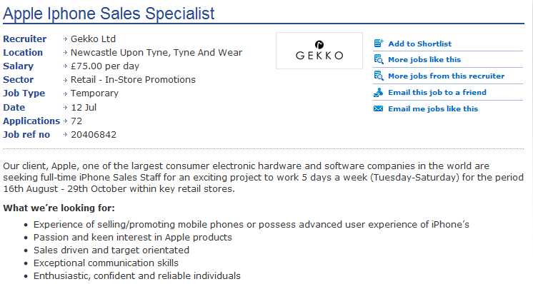 Apple Hiring for iPhone 5 Launch, A5 Overheating?