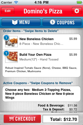 5 Awesome iPhone Pizza Apps