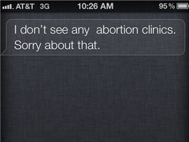 Apple In Trouble Over Siri’s Take on Abortion?