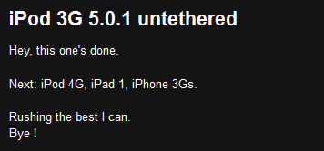 iOS 5.0.1 Untethered Jailbreak Confirmed