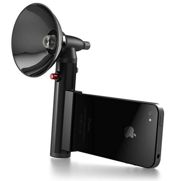 Paparazzo Light for iPhone, Makayama Movie Mount for iPad