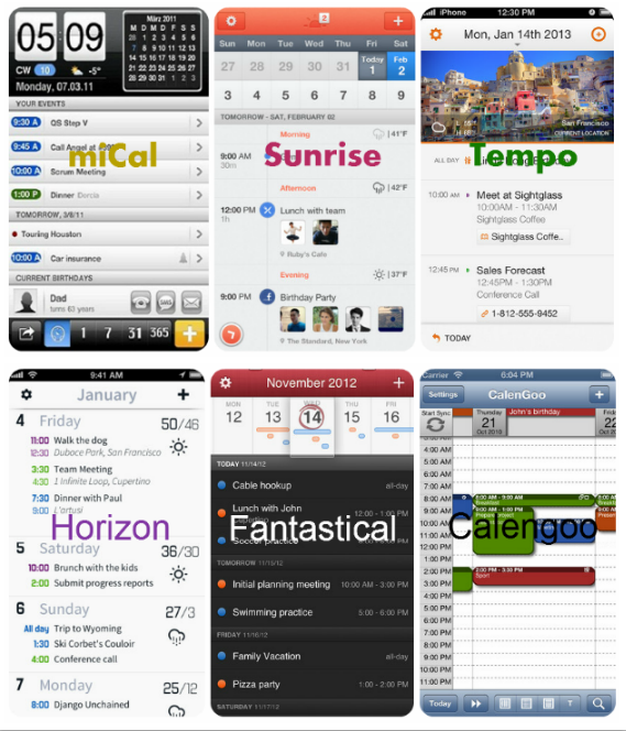 best calendar app mac iphone