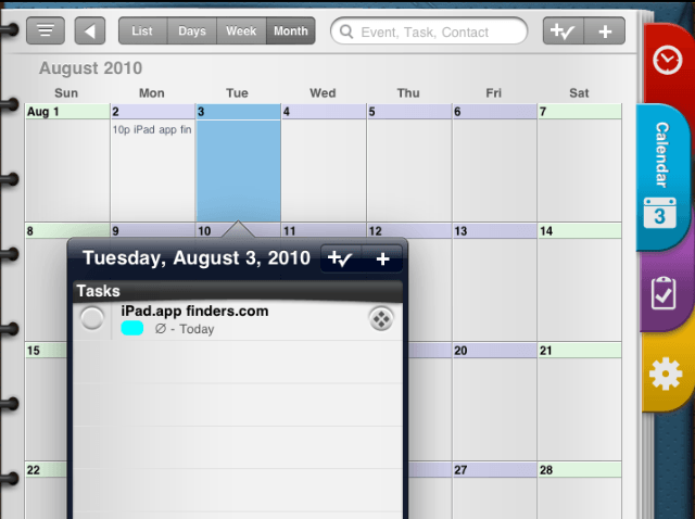 free ipad calendar app