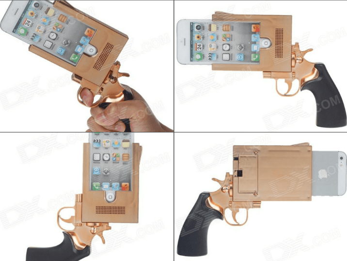 Pistol Shaped iPhone 5 Case Means Trouble