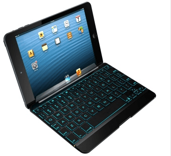 Logitech Wired Keyboard for iPad,  ZAGGkeys Cover for iPad Mini