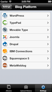 PUPS: iPhone Photo Uploader for Blogs