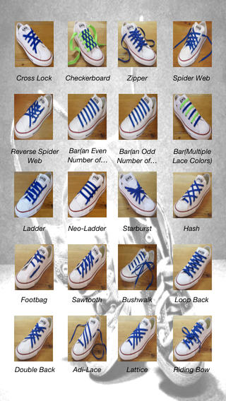 Ways to tie your shoe laces hotsell