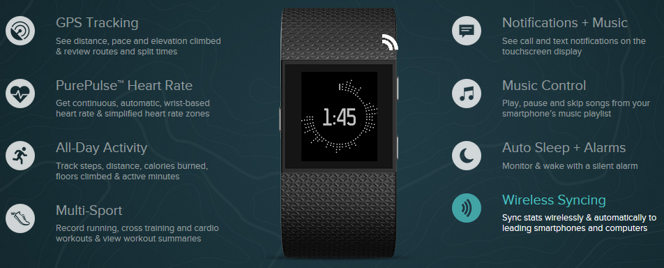 fitbit surge music control