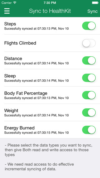 sync fitbit to iphone health