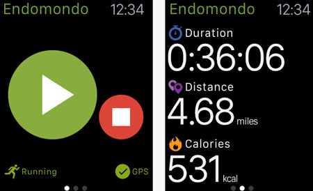 sync apple watch with endomondo