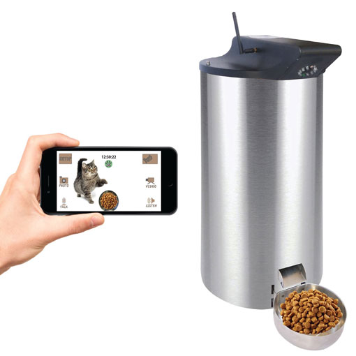 app controlled pet feeder