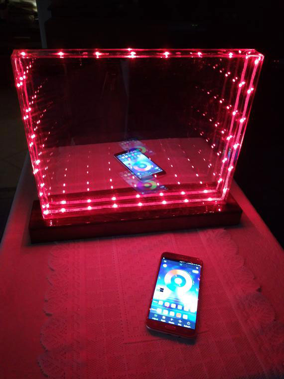 Bluetooth Infinity Mirror With, Infinity Mirror Coffee Table Reddit