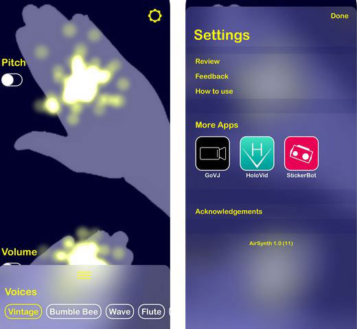 Airsynth For Iphone Make Music By Waving Your Hands In The Air Airsynth For Iphone Make Music By Waving Your Hands In The Air