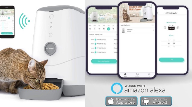 app controlled dog feeder