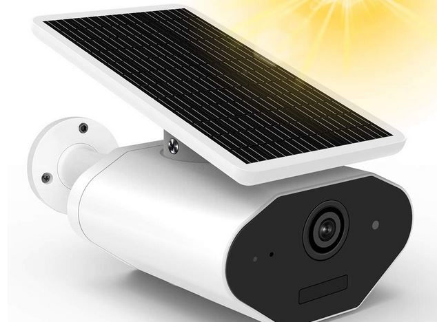 solar powered security camera with sd card