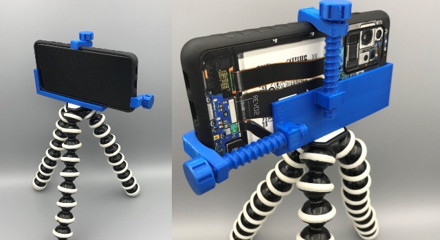 3d Printed Iphone Tripod Holder 3d Printed Iphone Tripod Holder