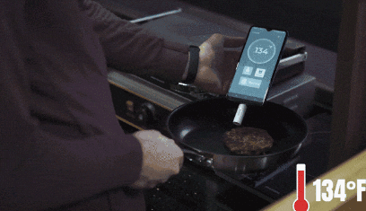 TEMPMi App Connected Tritium Keychain Thermometer